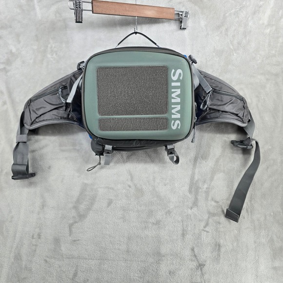 Simms Waypoints Fly Fishing Hip Pack Bag Waist Gray Blue Green New